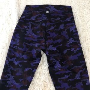 Purple camo lululemon leggings